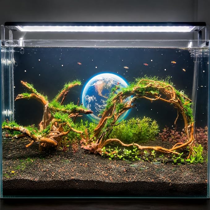 emours Spider Wood for Aquarium, Natural Driftwood for Fish Tank Decor, Aquascape Wood for Freshwater Aquarium & Reptile Habitat (8-12 Inch / 20-30 cm)