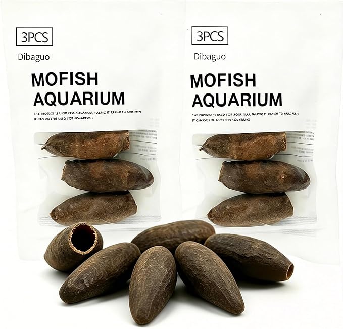6PCS Betta Leaf Indian Almond Leaves Catappa Leave Aquarium Decor for Fish Shrimp Goldfish Guppy Frogs Chelonian(6PCS Dibaguo)