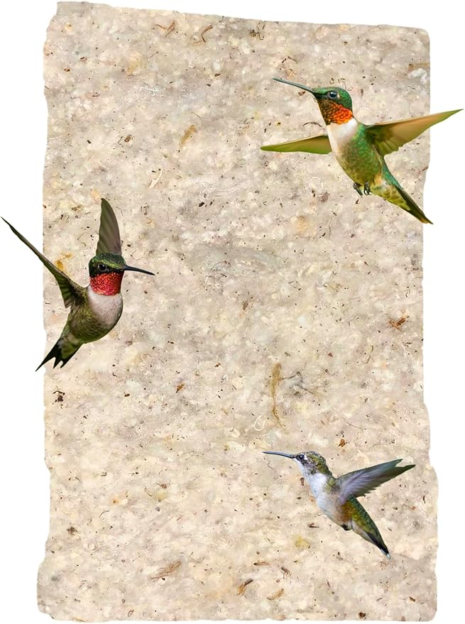 JCS Wildlife Hummingbird Nest Material Refill - Wild Bird Nesting Cotton Material - Great for Nest Building for Hummingbirds, Goldfinches and Other Birds