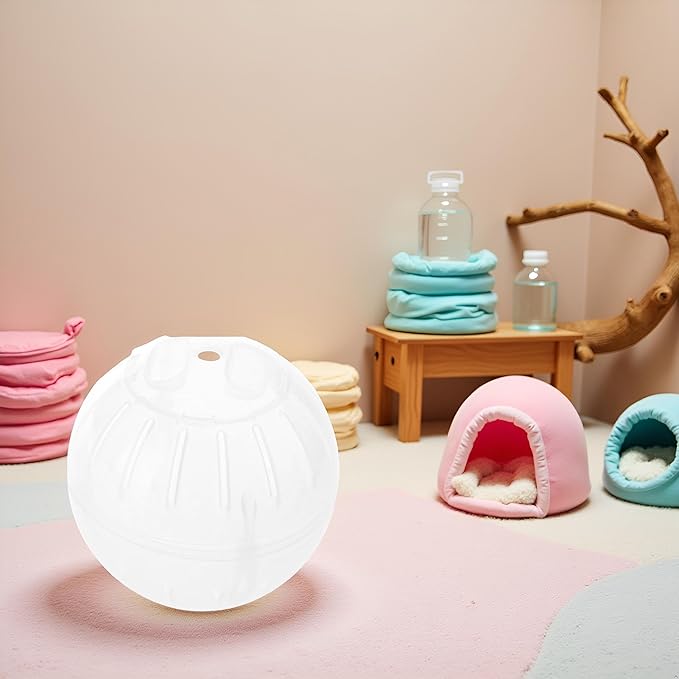 White Silent Exercise Ball Plastic Spinner Hamster Running for Sugar Gliders Small Mice Gerbils Multiple Colors Hamster Exercise Ball，Small Animal Exercise Wheels，Animal Health Supplie
