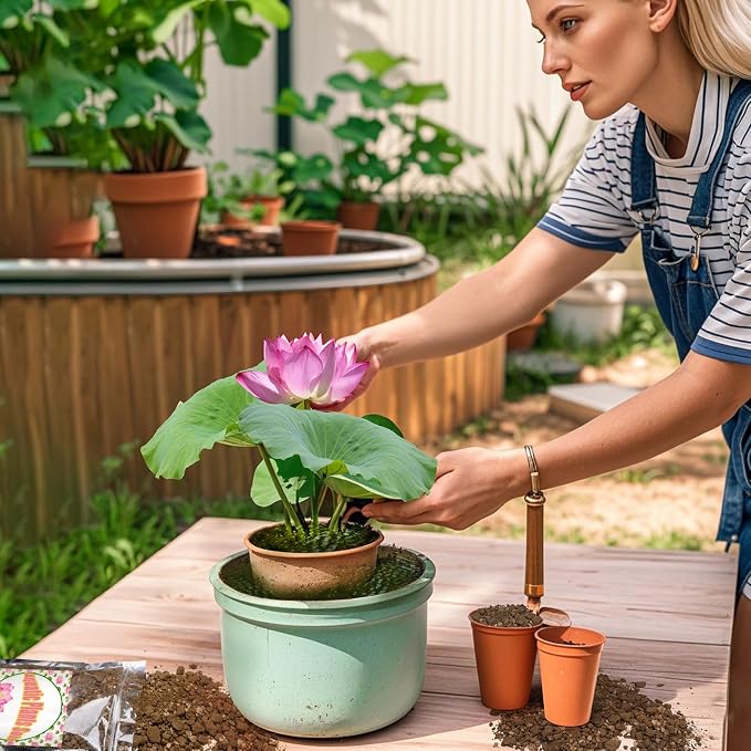 Doter Aquatic Soil for Plants - 11LBS, Clay Aquarium Soil Suitable for Small Ponds & Water Plants Like Lotus & Water Lily, Safe for Fish & Aquatic Life