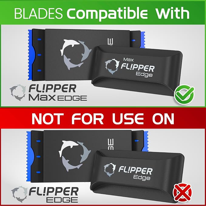 Flipper Edge MAX Acrylic Safe Plastic Blades - 10 Pack