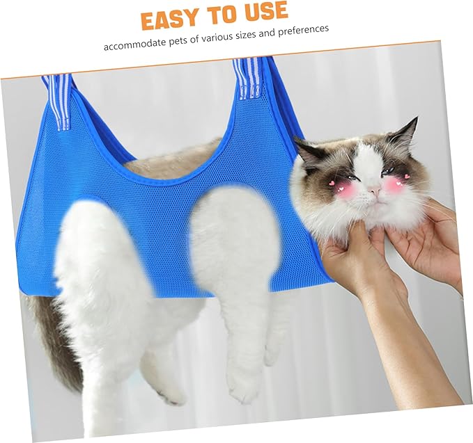 Totority Animal Hammock for Cats and Dogs Pet Grooming Tool Holder Space Saving Wall Mount for Nail Trimming and Home Decoration