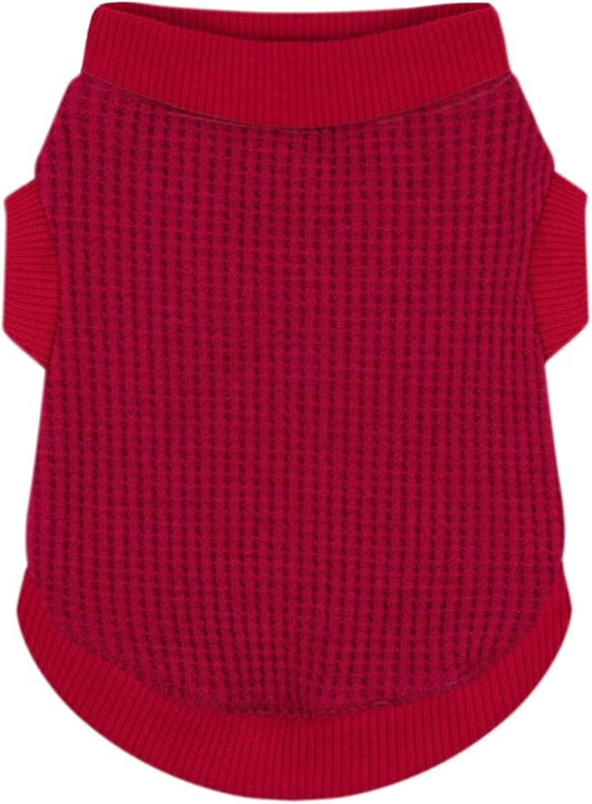 Cozy and Functional Dog Shirts for Small Puppies: Stretchable Wine Red Attire with Easy-On Design, Ideal for Chihuahuas and Yorkies - Enhance Comfort and Playfulness on Chill Days X-Small