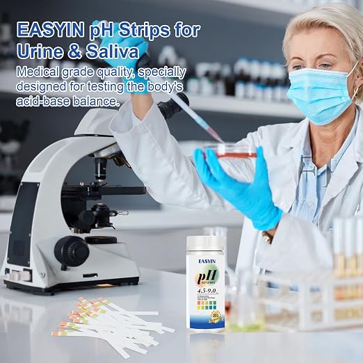 pH Test Strips 4.5-9,200 Litmus Paper pH Strips for Urine & Saliva - pH Balance Test Strips for Accurate Body pH Testing, Health Monitoring, and Wellness Management, Fast & Reliable Measurement