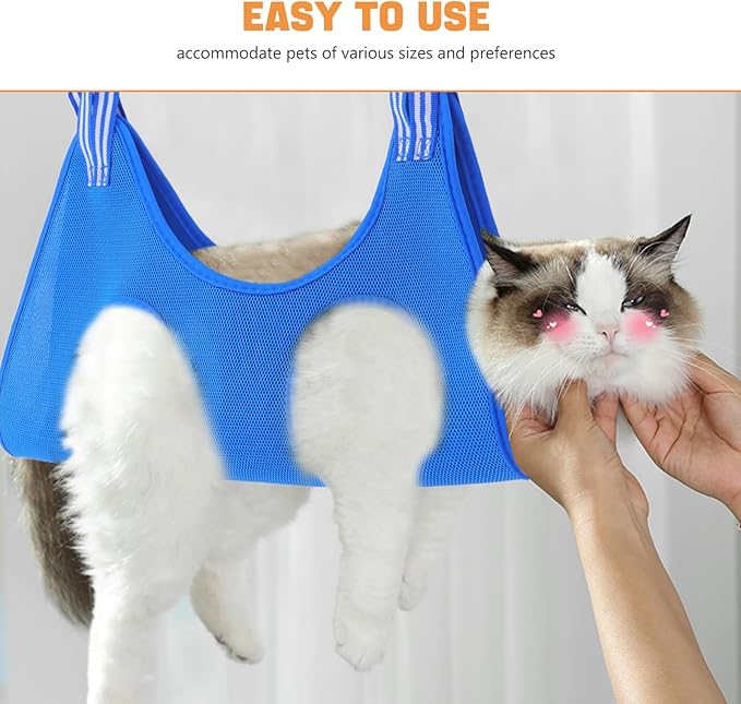 Milisten Grooming Hammock Pet Sling for Nail Trimming Space-Saving Design for Easy Grooming Versatile Use As Cat Bag and Dog Holder Stylish Home Integration