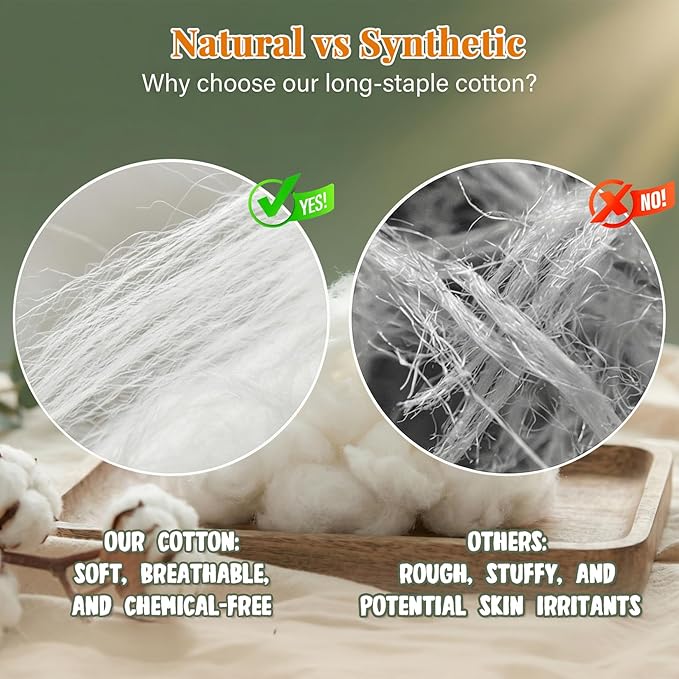 RAINFLOW 5OZ Natural Nesting Material - Bird Nesting Material,Cotton Animal Hamster Bedding,Nest Bedding for Wild Birds Rabbits,Sugar Gliders,Squirrels,Hamsters