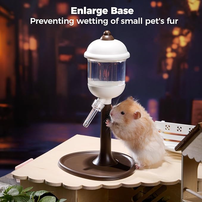 Mini&moe Hamster Water Bottle No Drip – 5.8 oz Small Animal Water Dispenser Leak Proof Guinea Pig Water Dispenser for Cage for Gerbil Chinchilla Ferret Hedgehog