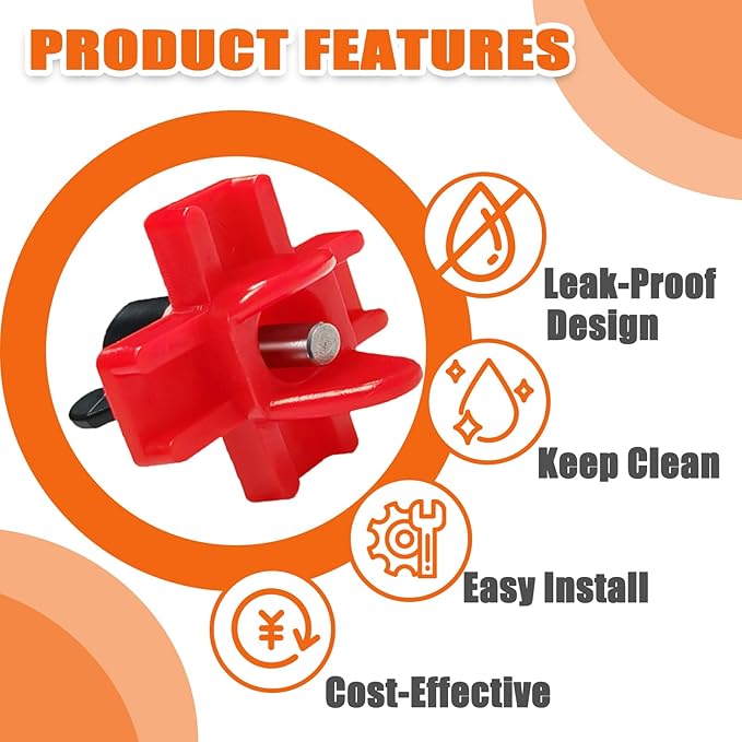 15 Pack Horizontal Chicken Waterer Nipples,Leakproof Chicken Nipple Water for Poultry Coop, Durable ABS Plastic & Stainless Steel, Water Saving Design,with Drill Bits