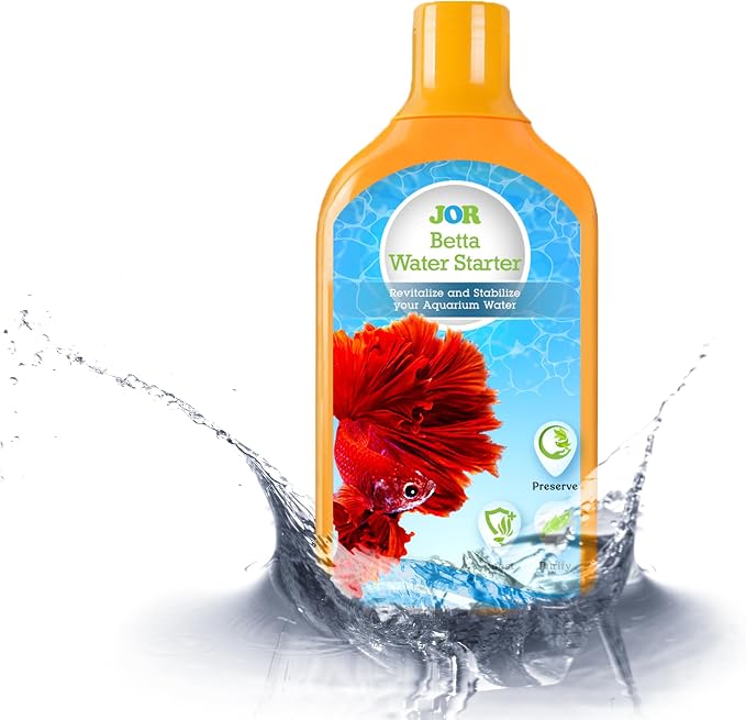 Jor Betta Water Starter, No Aloe Vera Added, 6.75 oz (200 ml), Remove Chlorine, Chromine from Tap Water & Other Harmful Chemical. for Aquarium Shrimp, Fish, Hermit Crab & Snails