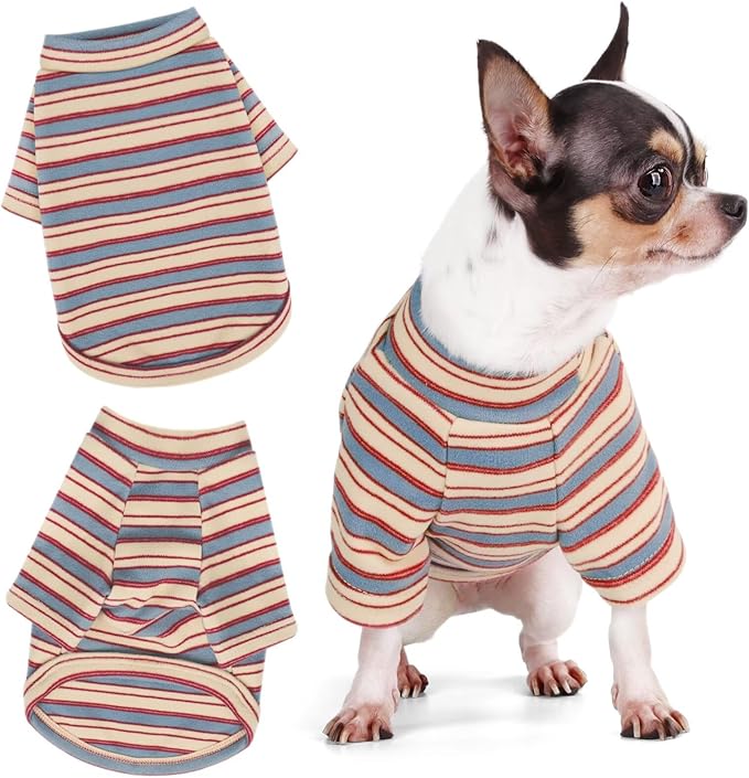 Stylish Striped Block Dog Shirt, Comfortable, Breathable, and Wrinkle-Resistant. Perfect Apparel for Small, Medium, & Large Dogs, a Must-Have for Pet Lovers 4XL