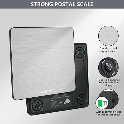 Shipping Scale, 400lb/1oz, Digital Postal Scale with Hold/auto-Off/Tare Function, Mail Scale for Packages/Pets/Luggage/Office, Heavy Duty Scale, Batteries & USB Cable Included