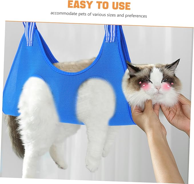 Toddmomy Pet Hammock for Cats and Dogs Space-Saving Grooming Sling for Nail Clipping and Trimming Versatile Design for Home Decor Comfortable