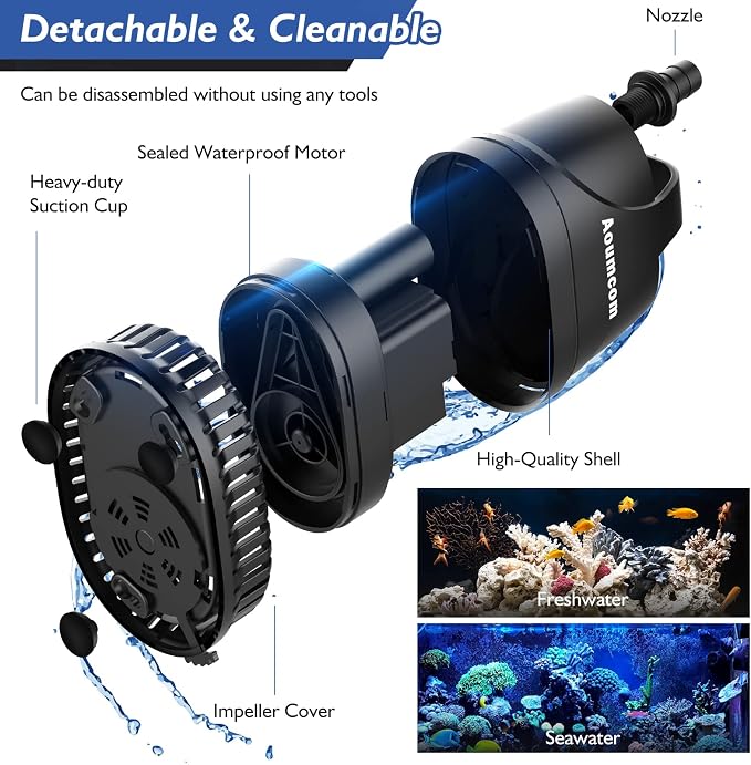 800GPH Submersible Water Pump, 40W Water Fountain Pump, Aquarium Pump, 3000L/H Water Pump with 7ft Power Cord for Garden Fountain, Water Table, Waterfall, Fish Tank, Pond, Hydroponics