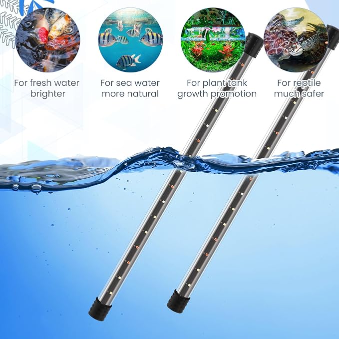 Sieral Aquarium Lids Polycarbonate Canopy with LED Light 35.13 x 17.13 x 0.12 Inch for 50/65/84 Gallon Without Center Brace Aquariums Cover Fish Tank Lid with a Hook Knife, Black