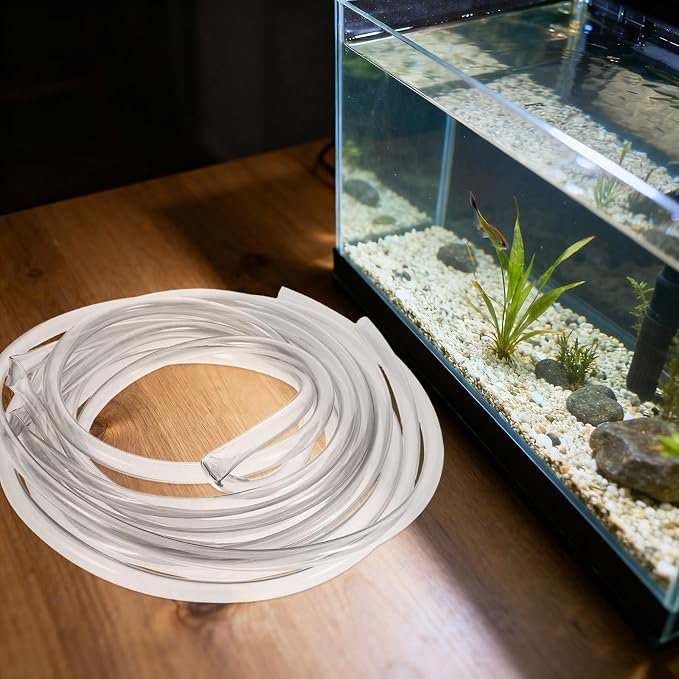 Fish Tank Vacuum Cleaner and Water Change Kit with Clamp 5m PVC Siphon Hose for Gravel Cleaning and Efficient Water Transfer in Freshwater and Saltwater Betta Tanks