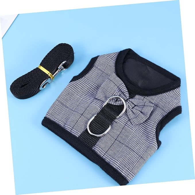 Toddmomy Pet Leash Rabbit Accessory Harness Breathable Mesh Vest Easy Off for Small Animals Style Harness