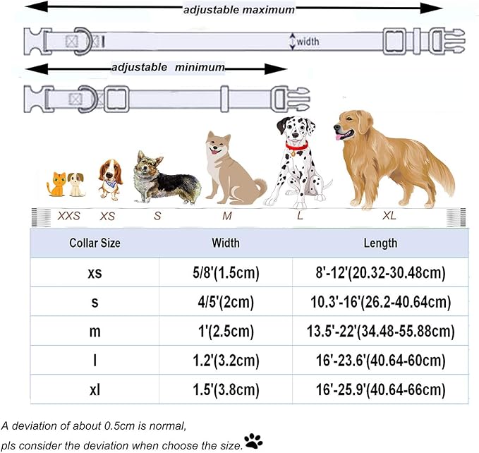 DOGWONG Cotton Dog Collar with Bow, White Pet Collar Wedding Dog Collar Durable Adjustable Dog Collars for Small Medium Large Dogs