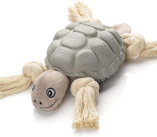 Sedioso Dog Toys, Multi-Function Chew Toy for Teeth Cleaning, Food Dispensing Toys Medium, Large Dogs (Turtle, Grey)