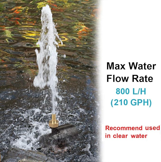 DC 12V Submersible Water Pump for Aquarium, Pond, Fountain | Adjustable Power