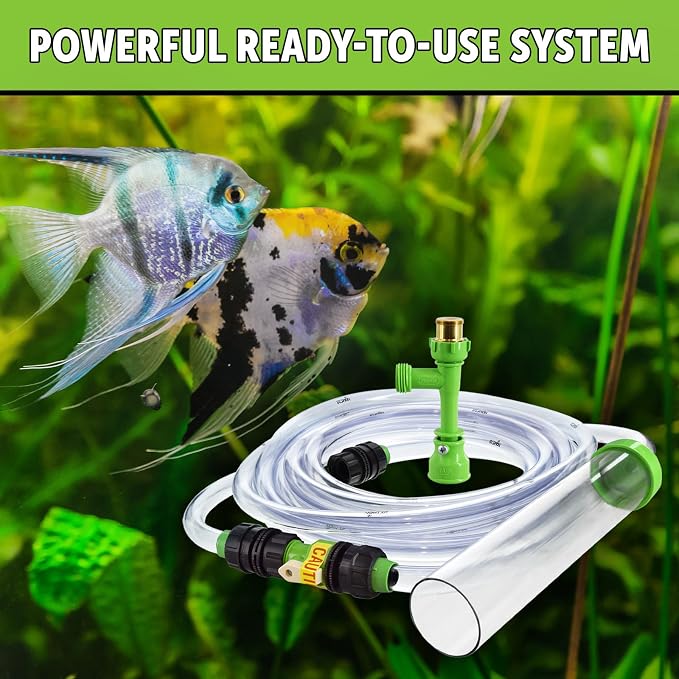 Python No Spill Clean and Fill Aquarium Maintenance System, Gravel Cleaner and Water Changer, 50 Foot | Gravel Cleaner and Water Changer