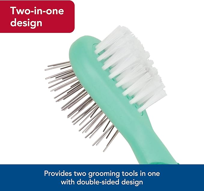 Coastal Pet Li'l Pals Dog Combo Brush - Dog Grooming Brush for Small Dogs - One Size
