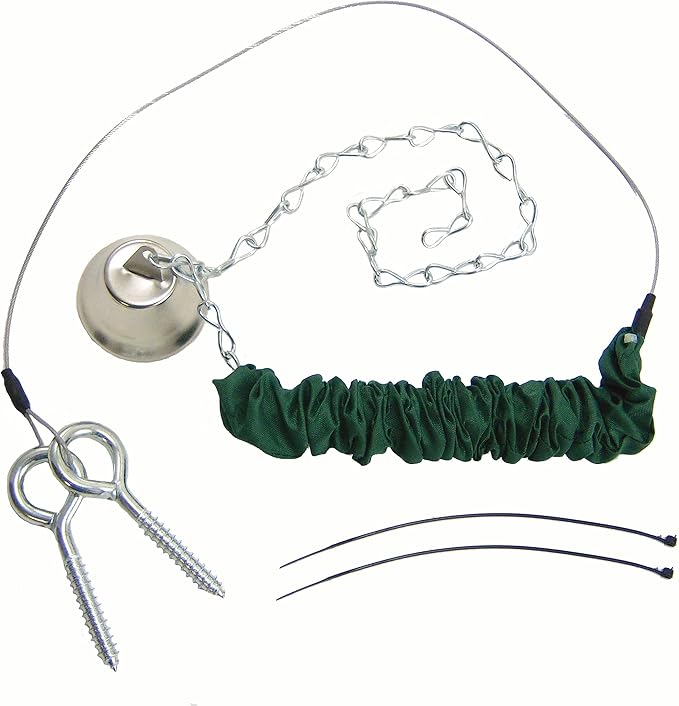 Songbird Essentials Squngee Squirrel Feeder, Amusing Bungee and Bell Squirrel Feeder, Holds 2 Ears of Corn