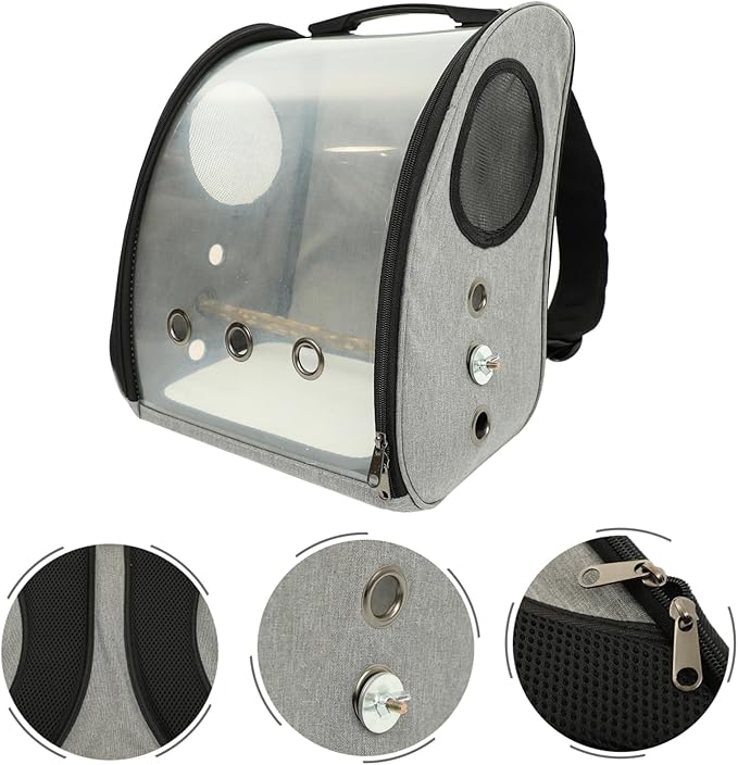 Portable Parrot Carrier Backpack Bird Perch Breathable Outdoor Bird Carrier for and Comfort