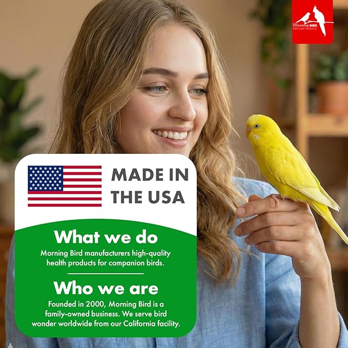 Morning Bird Aloe Vera Spray 8 Fl Oz – Natural Topical Spray for All Birds – Soothes Dry Skin & Supports Healthy Skin – Easy-to-Use Spray Bottle for Gentle Hydration & Skin Relief
