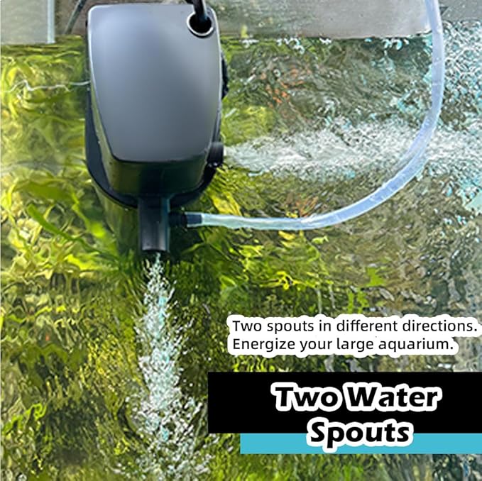 Aquarium Filter for 100-500 Gallon Tank, U-V Fish Tank Green Clean Machine Submersible Powerful Pump Canister Filter 600GPH for Pond Turtle Tank Saltwater Freshwater Crystal Clear Green Killing