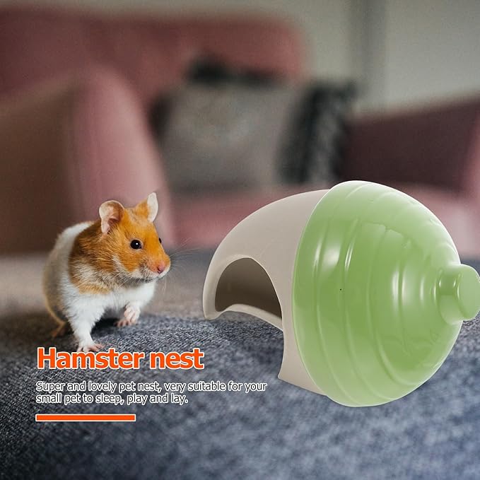 Tiny Ceramic Nest Hamster Bed Portable Hide Toy for Small Pet Guinea Pig