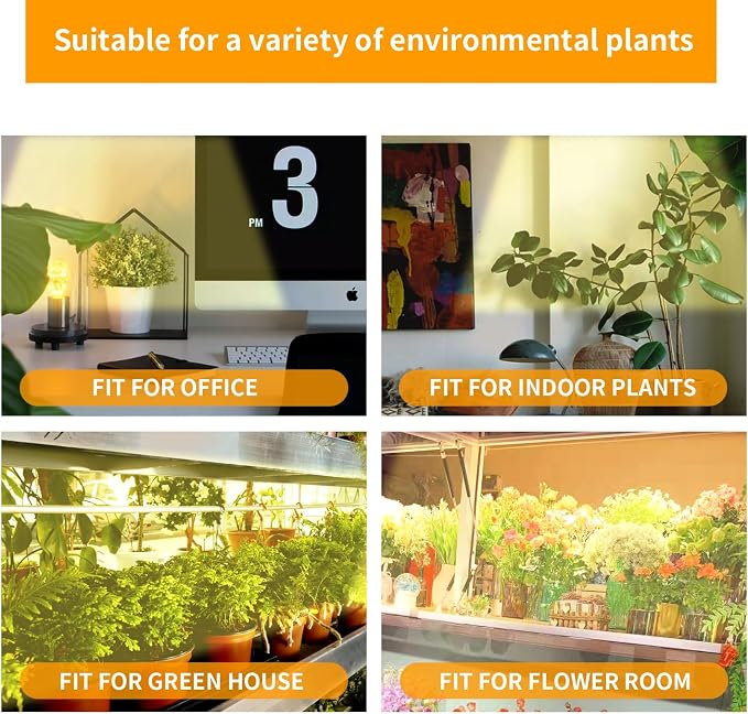 Hywyimlait Two Strip Growing Lamp for Indoor Plants, 3500K Full Spectrum LED Grow Light Strips with Auto ON/Off 3/9/12H Timer & 10 Dimmable Levels for Green House Succulent (2 Headx2 Pack)