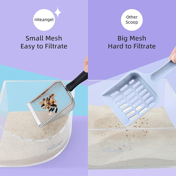Niteangel Hamster Desert Bath Sand with Sand Bath Scoop| No-Dust Bath or Potty Litter Sand for Hamster Chinchillas Gerbil Mice Degu or Other Small Pets 6lb
