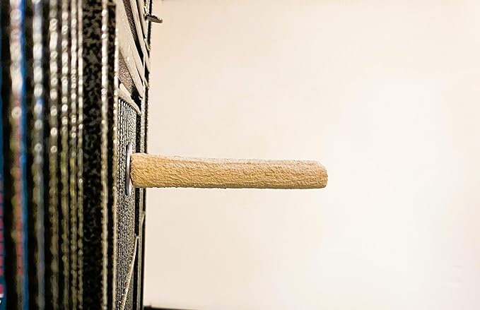Polly's Pastels Nail Trimming & Beak Conditioning Safety Perch for Cockatiels, Cockatoos, Macaws, Parakeets, Budgies, Parrots and All Other Birds (Brown, Baby Medium-3/4 Dia. x 5