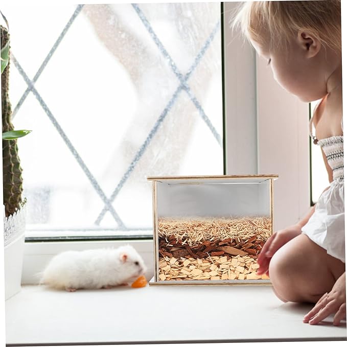 YARNOW Urinary Tray Bathing Tray Pet Bathtub for Sand Bath Chinchilla Dust Bath Container Hamster Water Multi-Functional