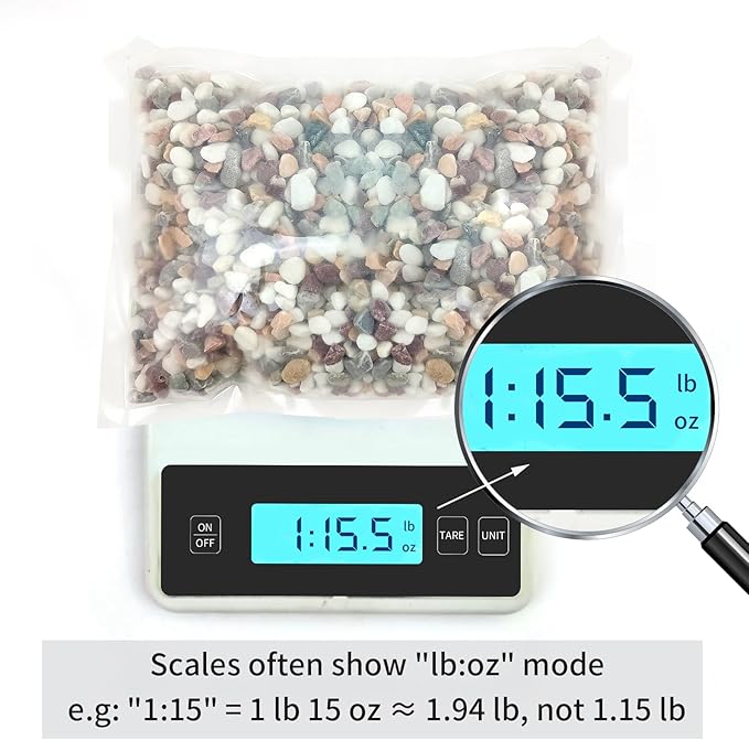 FANTIAN 2 lbs Natural Mixed Color Pea Gravel Pebbles, 3/8 inch Decorative Rocks for Succulents, Pebbles for Indoor Plants, Vases, Aquarium Gravel, Top Dressing, Outdoor Decorative Stones