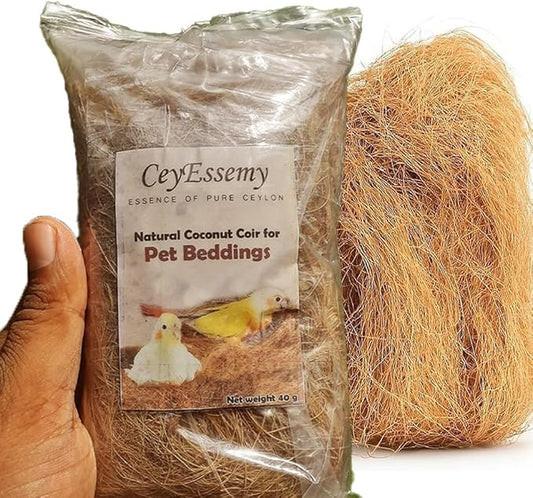 Coconut Fiber for Bird Nests Bird Nesting Material Coconut Bird Nest Finch Coconut Fiber Pet Bedding Substrate for Laying Eggs, Resting Materials, Hummingbird Parakeet Lovebirds