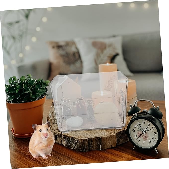 HANABASS 3pcs Little Pet Bathtub Hamster Bath Container Pet Bathroom Chinchilla Dust Bath Hamster