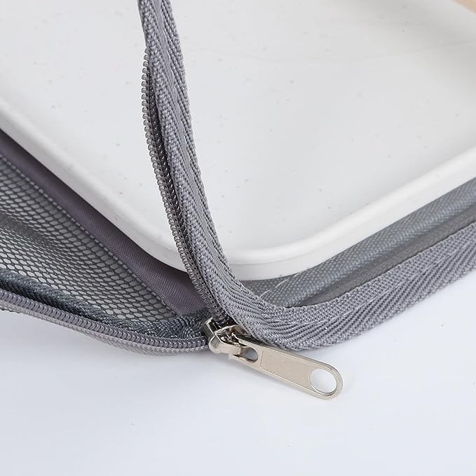 Luxshiny Portable Bird Travel Carrier Bag with Perch, Lightweight Small Grey Cage for Parakeet and Lizard Outdoor Transport, Portable Pet Birdcage for Travel and Adventures