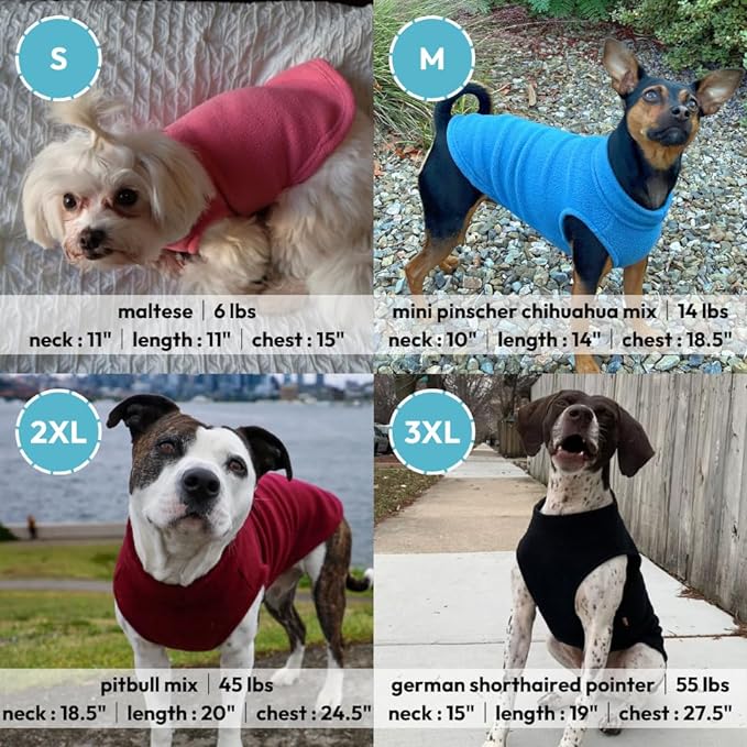 Gooby - Stretch Fleece Vest, Pullover Fleece Vest Jacket Sweater for Dogs, Red, 3X-Large