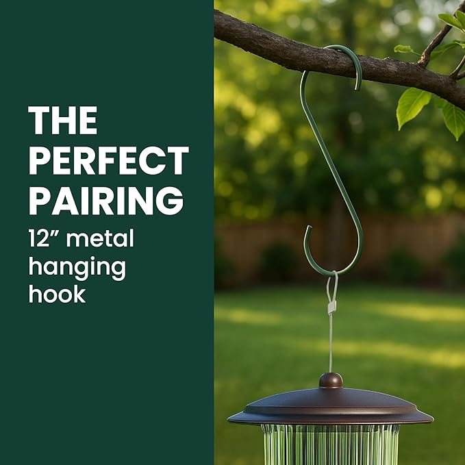 Perky-Pet 334-1SR Squirrel-Be-Gone Max Large Wild Bird Feeder with Flexports, Squirrel Proof Bird Feeder with Weight-Activated Perches - 4LB Seed Capacity