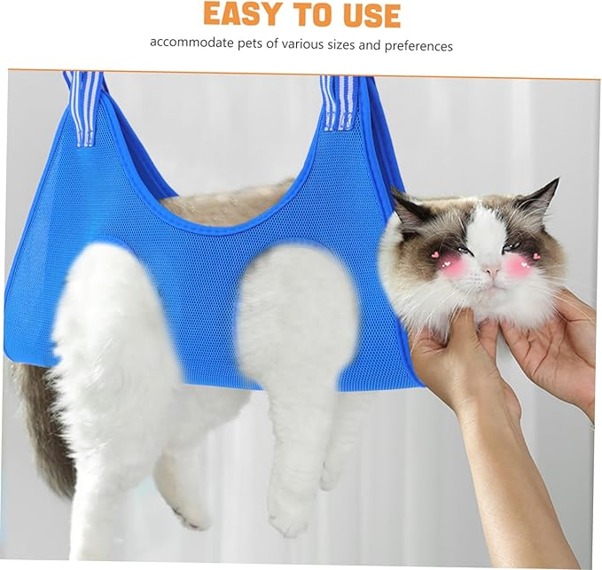 BESPORTBLE Pet Grooming Hammock for Cats Dogs Space-Saving Design for Nail Clipping Versatile Grooming Strap for Various Home Decor Styles