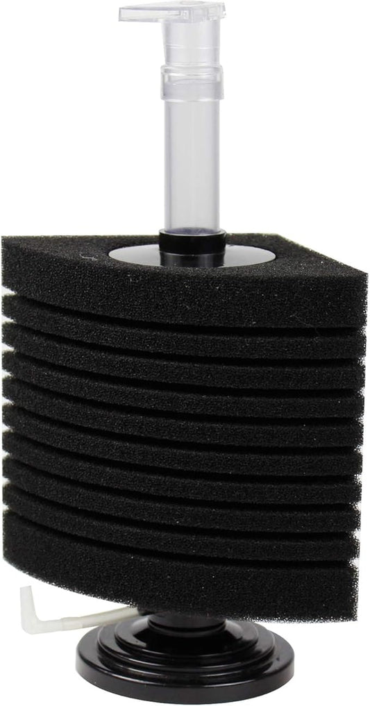 AQUANEAT Aquarium Bio Corner Sponge Filter, for Breeding Shrimp Nano Fish Tank, up to 90Gal