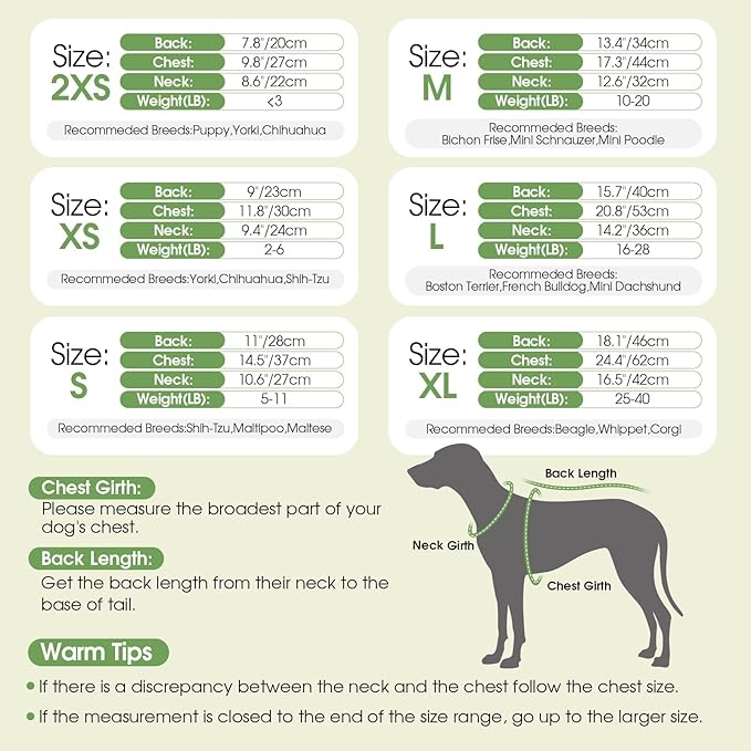 Dog Sweater Dress Plaid Knitwear for Small Medium Dogs Warm Puppy Pet Turtleneck Stretch Pullover Cute Fall Winter Vest Clothes with Leash Hole for Christmas (Green, L)