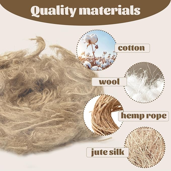 1.4 OZ/40g Bird Nesting Material,Natural Blend Hummingbird Nesting Material Parakeet Nesting Materials Nesting Material for Wild Birds Nesting Material for Canaries,Parrots