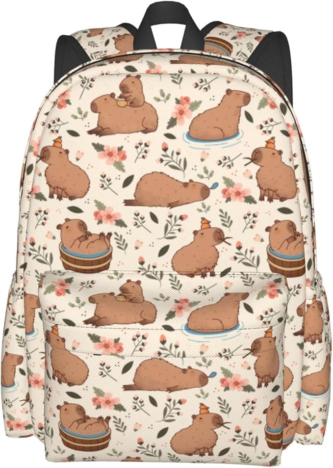 Backpack for Women Capybaras 16.9 inch Travel Casual Laptop Backpack Lightweight Waterproof Hiking Daypack