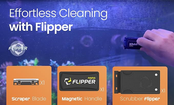 - Flipper Nano Aquarium Algae Cleaner For Glass Tanks Only Upto 1/4-Inch …