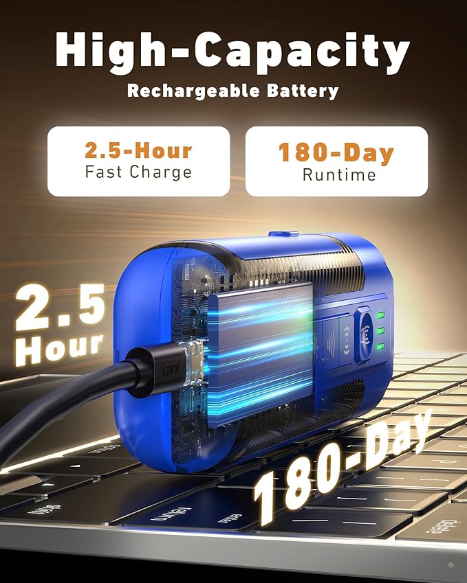 Dog Bark Deterrent Devices-Ultrasonic Anti Barking Device for Dogs with 50ft Range, Rechargeable No Barking Device for Own or Neighbor's Dogs, Portable Safe for Dogs/Humans | Indoor/Outdoor Use-Blue