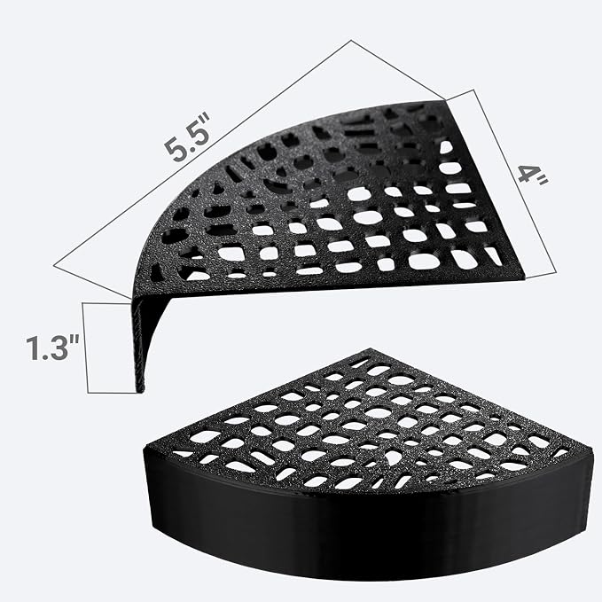 2-Pack Black Shrimp Hides for Aquarium - Stealth Cave with Multi-Sized Holes, 180° Viewing & Stable Hides for Cherry/Dwarf Shrimp