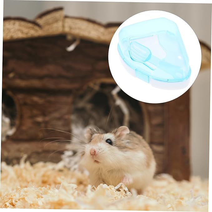 Levemolo Abs Plastic Small Pet Bathing Tub Chinchilla Dust Bath Container for Hamsters Guinea Pigs